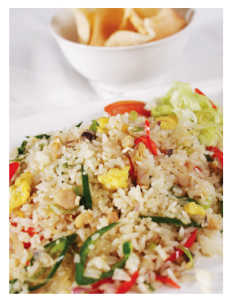 Nasi Goreng Pete Ikan Asin