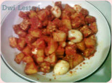 Sambal Goreng Tempe dengan Telur Puyuh