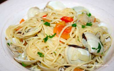 Spaghetti Kerang Putih