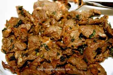 Daging Kambing Daun Mint