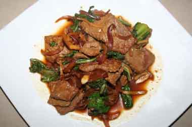 Tumis Daging Sapi Bumbu Jahe