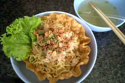 Mie Ayam Bakar Keju Special