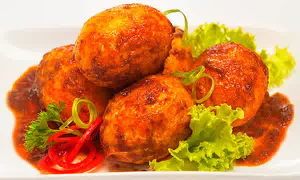 Telur Bumbu Bali Pedas